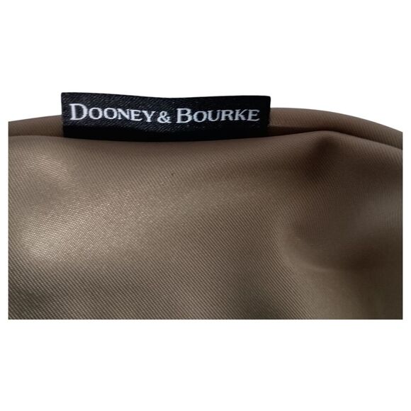 Dooney & Bourke Handbag Small Womens Nylon Shoulder Bag Gold Inner Pockets Purse - Picture 7 of 12